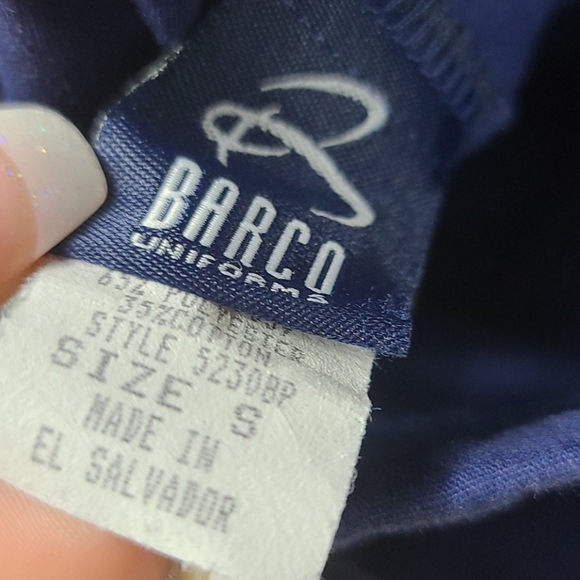 Barco Lightweight Small Navy Blue Scrub Set - Picture 5 of 12